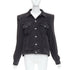 Women's Balenciaga Grey Denim Power Shoulder Jacket