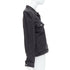 Women's Balenciaga Grey Denim Power Shoulder Jacket