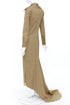 Women's Prada 2023 Runway Brown Poplin Safari Gown