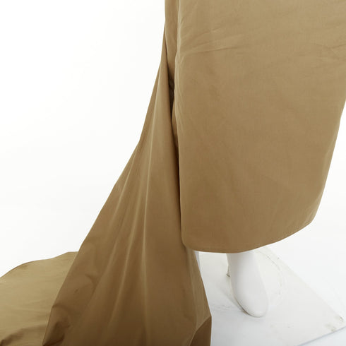 Women's Prada 2023 Runway Brown Poplin Safari Gown