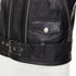 Men's Saint Laurent 2016 Black Leather L17 Buckled Biker Jacket