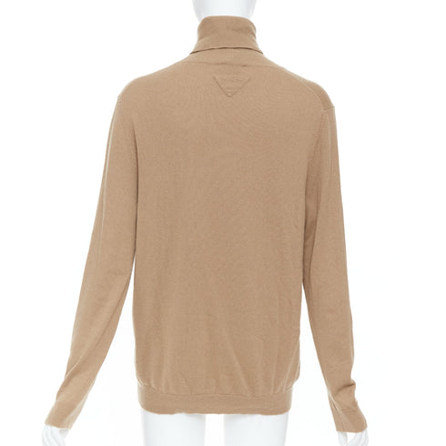 Women's Prada 2019 Beige Cashmere Turtleneck Sweater