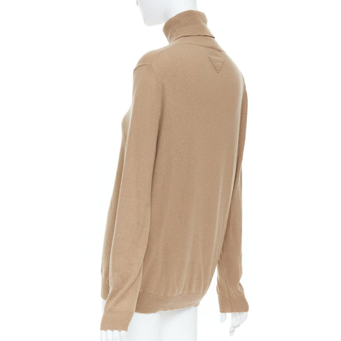 Women's Prada 2019 Beige Cashmere Turtleneck Sweater