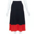 Women's Alexander McQueen 2018 Black Red Chevron Crop Top Skirt Set