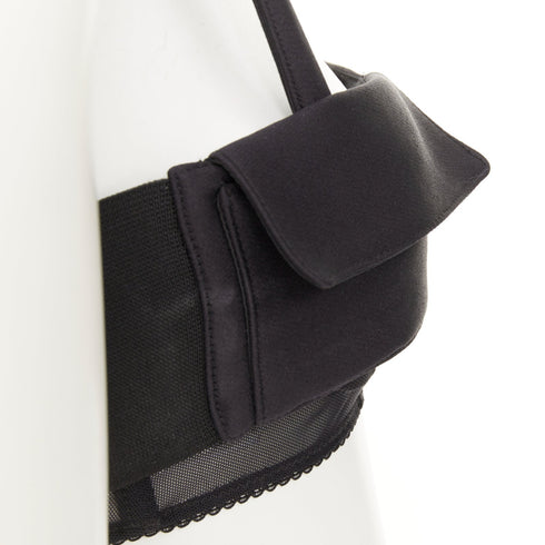 Women's Miu Miu 2023 Runway Black Bralette Top