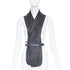 Women's Hermes 2010 Runway Leather Wrap Tuxedo Vest