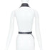 Women's Hermes 2010 Runway Leather Wrap Tuxedo Vest