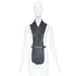 Women's Hermes 2010 Runway Leather Wrap Tuxedo Vest