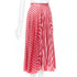 Women's Gucci 2015 Runway Red Chevron Silk Midi Skirt