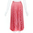 Women's Gucci 2015 Runway Red Chevron Silk Midi Skirt