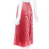 Women's Gucci 2015 Runway Red Chevron Silk Midi Skirt