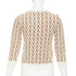 Women's Valentino Brown Cashmere V Monogram Pullover Sweater