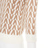 Women's Valentino Brown Cashmere V Monogram Pullover Sweater