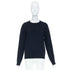 Women's Saint Laurent 2018 Blue Anchor Crest Embroidered Pullover