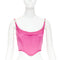 Women's Versace Medusa '95 Pink Satin Corset Top