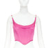 Women's Versace Medusa '95 Pink Satin Corset Top