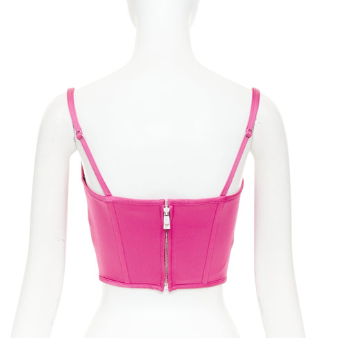 Women's Versace Medusa '95 Pink Satin Corset Top