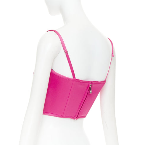 Women's Versace Medusa '95 Pink Satin Corset Top