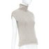 Women's Khaite Brown Cashmere Turtleneck Sweater Vest