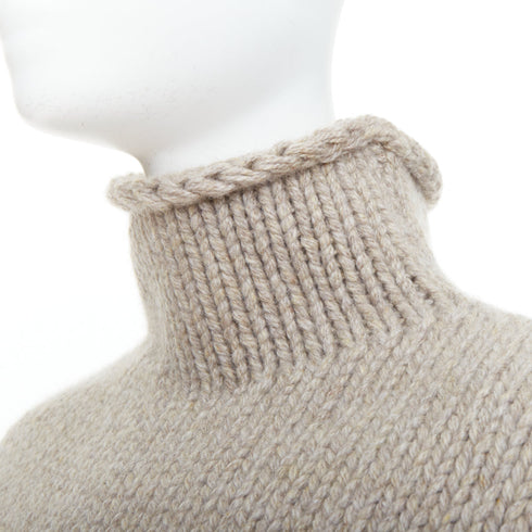 Women's Khaite Brown Cashmere Turtleneck Sweater Vest