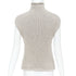Women's Khaite Brown Cashmere Turtleneck Sweater Vest