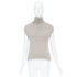 Women's Khaite Brown Cashmere Turtleneck Sweater Vest