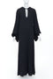 Women's Saint Laurent 2013 Black Bishop Sleeve Dress Gown