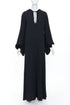 Women's Saint Laurent 2013 Black Bishop Sleeve Dress Gown