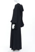 Women's Saint Laurent 2013 Black Bishop Sleeve Dress Gown