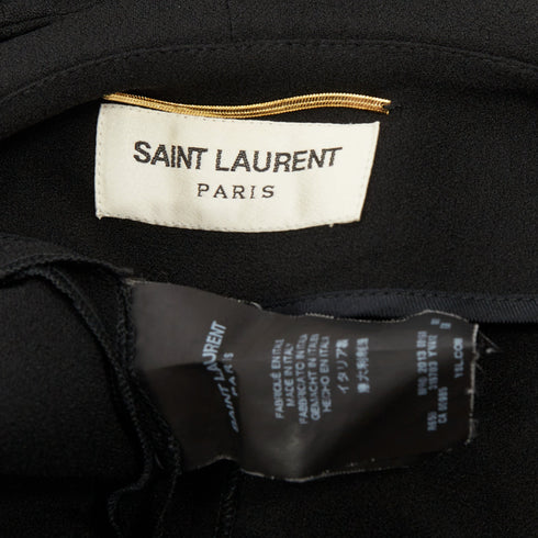 Women's Saint Laurent 2013 Black Bishop Sleeve Dress Gown