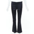 Women's The Row Black Satin Pintuck Bootcut Trousers Pant