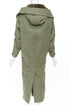 Women's Prada 2023 Runway Green Cargo Hooded Coat