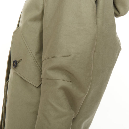 Women's Prada 2023 Runway Green Cargo Hooded Coat