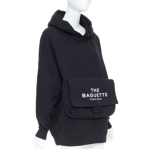 Women's Fendi 2023 Marc Jacobs Black Pocket Sweatshirt