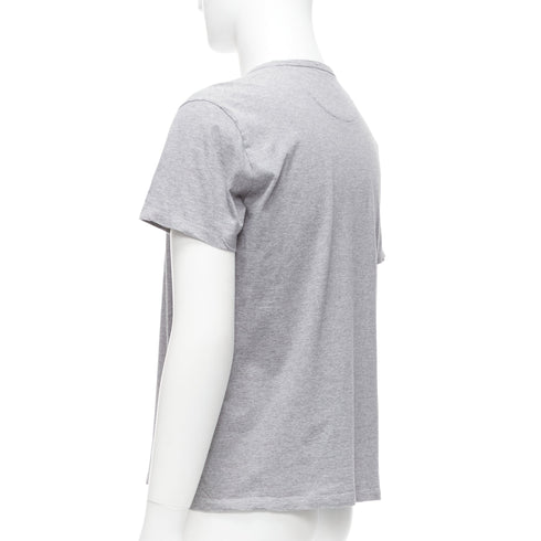 Men's Valentino Grey Cuban Flower Patch Tshirt