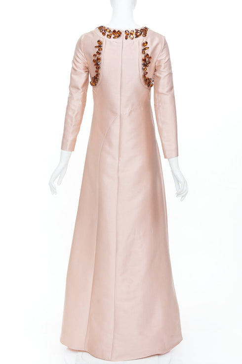 Women's Prada 2014 Brown Silk Gown