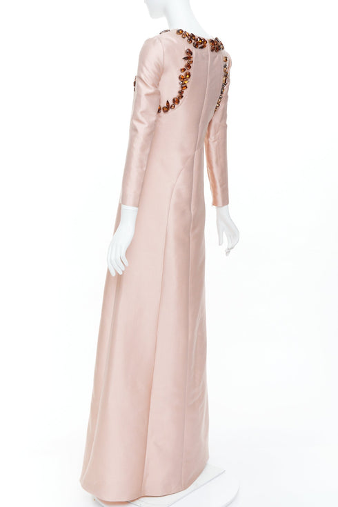Women's Prada 2014 Brown Silk Gown