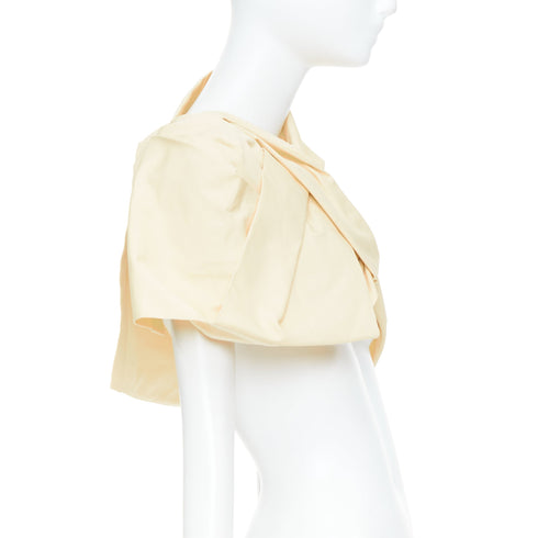 Women's Jil Sander 2021 Yellow Silk Wrap Cape