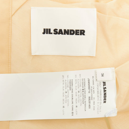 Women's Jil Sander 2021 Yellow Silk Wrap Cape