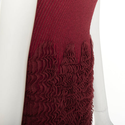 Women's Alaia Red Tiered Peplum Top