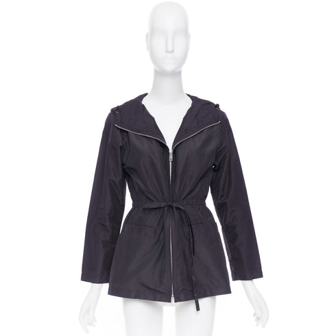 Women's Prada 2021 Navy Nylon Zip Utility Jacket