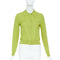 Women's Miu Miu 2024 Green Cashmere Silk Polo Cardigan