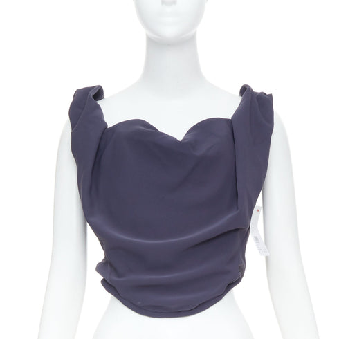 Women's Vivienne Westwood Blue Sunday Off Shoulder Corset Top
