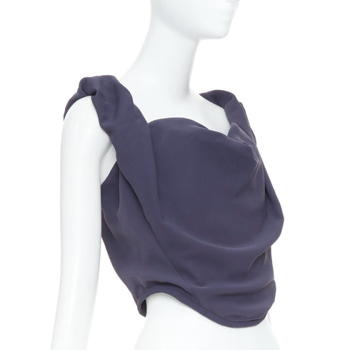 Women's Vivienne Westwood Blue Sunday Off Shoulder Corset Top