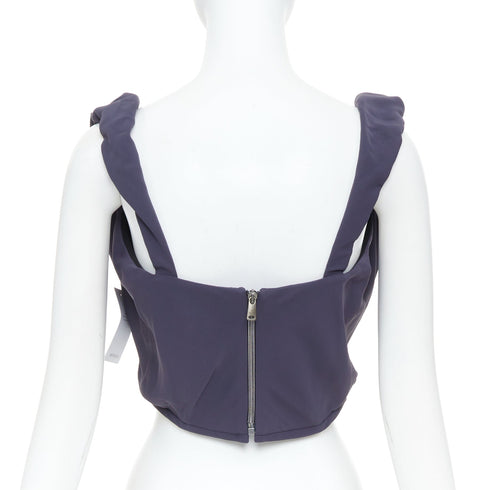 Women's Vivienne Westwood Blue Sunday Off Shoulder Corset Top