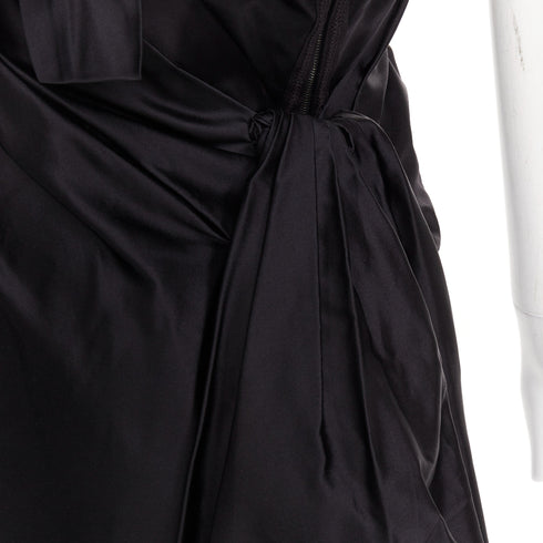 Women's Prada 2007 Black Silk Corset Dress