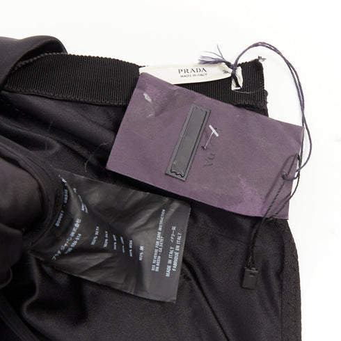 Women's Prada 2007 Black Silk Corset Dress