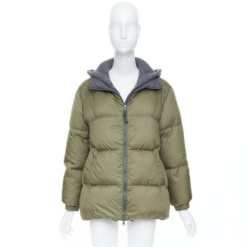 Women's Brunello Cucinelli Cashmere White Puffer Jacket