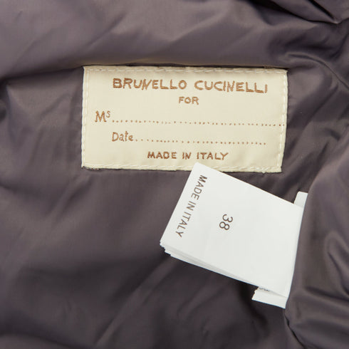 Women's Brunello Cucinelli Cashmere White Puffer Jacket