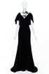 Women's Alexander McQueen 2006 Runway Widows of Culloden Black Velvet Gown